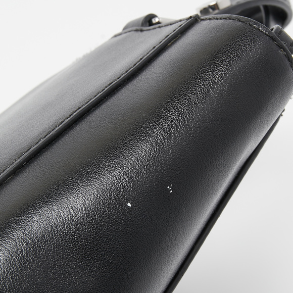 KENZO Black Leather Eye Patch Tote - Picture 6 of 8